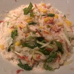 つけ麺一燈 - 蟹と海老のクリミィー冷やし和えそば