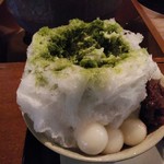 茶楽　かぐや - 「宇治金時」特製抹茶蜜をかけました　7/29