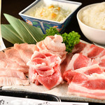 Gensene gokurogewagyuuyakinikutabehoudaireika - トントロと牛カルビのスタミナ定食