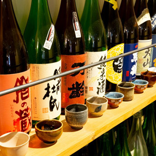 We have a wide selection of sake from Saga Prefecture and all over the country, including ``Nabeshima'' and ``Toichi''!