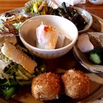 cafe風の庭 - ランチセット(1000円)　7種のワンプレート