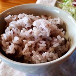 cafe風の庭 - ランチセット(1000円)　十六穀ご飯