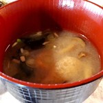 cafe風の庭 - ランチセット(1000円)　みそ汁