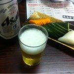 かがやす - とりあえずお新香でビールを