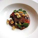 アイコニック - 三元豚の炭火焼き　南瓜のフリットのアクセント