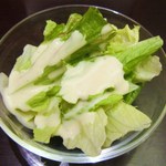 松尾ジンギスカン - 特上ラムランチのサラダ