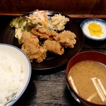 萩や食事処 - から揚げ定食700円