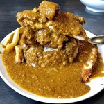 三珍 富士力食堂 - マウンテンチキンカツカレー(並)