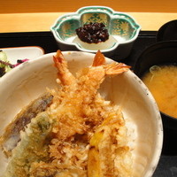 銀座むらき - 丼ぶり御膳（天丼、１０００円）