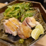 酒肴紀乃 - 地鶏塩焼き
