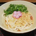 驛麺家 - ぶっかけうどん(税込)340円　※拡大　(2019.07月)