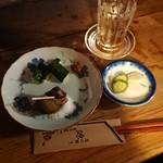 源氏 - バイ貝ともろきゅう  ぬか漬け