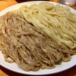 りきどう - 焙煎2色つけ麺(麺大盛)