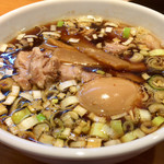 りきどう - つけ汁・煮玉子トッピング