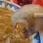 赤湯ラーメン 龍上海 赤湯本店 - チャーシュー(ピンボケ)