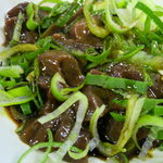 カミヤ - 激安！串５本３５０円♪ガツ刺し３５０円、レバ刺し３５０円♪