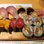うを勢 - 注文したお寿司たち。