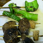 カミヤ - しょぼいですが野菜串も５本３５０円