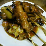 カミヤ - 激安！串５本３５０円♪ガツ刺し３５０円、レバ刺し３５０円♪