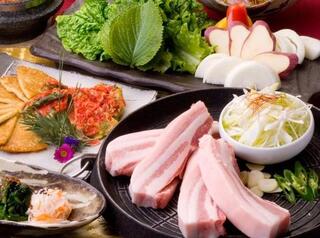 h Madan - 韓国で大ブーム！厚切りサムギョプサル☆ヘルシー焼き肉で疲労回復！