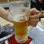 萩 - デカいグラスで一口でこの位飲むとワタクシはもうダメです(笑)