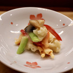 花いち - 酢みそ（青柳・げそ・サザエ・アスパラ・パプリカ）