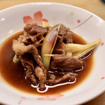 花いち - 牛肉と茗荷の鋤焼