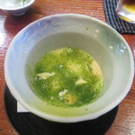 Konishiya - 　冷茶碗蒸し　淡路の雲丹　アオサ海苔