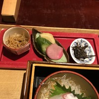 銀座米料亭 八代目儀兵衛 - お茶漬け具材①