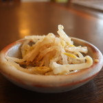 とんかつ大関 - もやしのお浸し