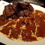 和牛焼肉　幸庵 - 牛すじ焼肉カレー（2019.7）