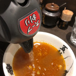 麺屋武蔵 - スープ割り