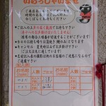 うなぎの美鶴 - ウェイティングボード記入例♪