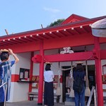 唐船峡 そうめん流し - 落としたり手でもったらアウト～♪(*≧з≦)×