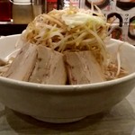 麺処 湊生 - 【2019.7.30(火)】角ふじラーメン(中盛・250g・野菜マシマシ)790円