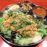 タンドールバル カマルプール - 蓮根のアチャール(300円)+ラッサムスープ(300円)+カキチャーハン(1200)