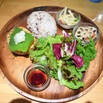 カフェフレディ - 豆腐ﾊﾝﾊﾞｰｸﾞおろしﾎﾟﾝ酢