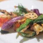 ESOLA  - "オマール海老と旬野菜のフリット"