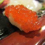 宝寿司分店 - すじこの握り　大きいのは女性用