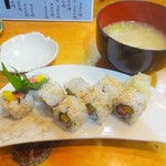 海鮮居酒屋 ひで房 - とろたく巻き、あら汁