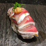 寿し徳 - 鰺の包丁捌き！！