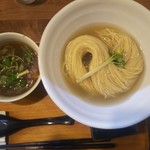 ラーメン 健やか - 限定細麺冷やし煮干つけそば