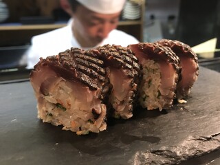 立ち寿司 杉尾 - 炙り鯖棒寿司 ハーフ