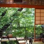 鰻割烹 伊豆栄 梅川亭 - 窓の外には上野の森