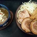 自家製麺 工藤 - 黒にんにくにぼみそつけ麺