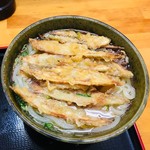 大地のうどん - 丼に乗せてみる