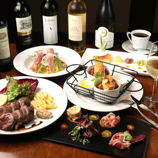 飲み放題付きのお得なコース2種類ご用意