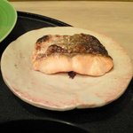 鈴よし - 出し巻き玉子膳 1200円 の鮭の塩焼き
