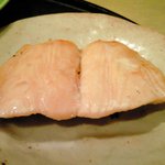 鈴よし - 出し巻き玉子膳 1200円 の鮭の塩焼き