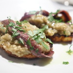 RODEO - 焼きなすと熟成アンチョビのブルスケッタ1個380円